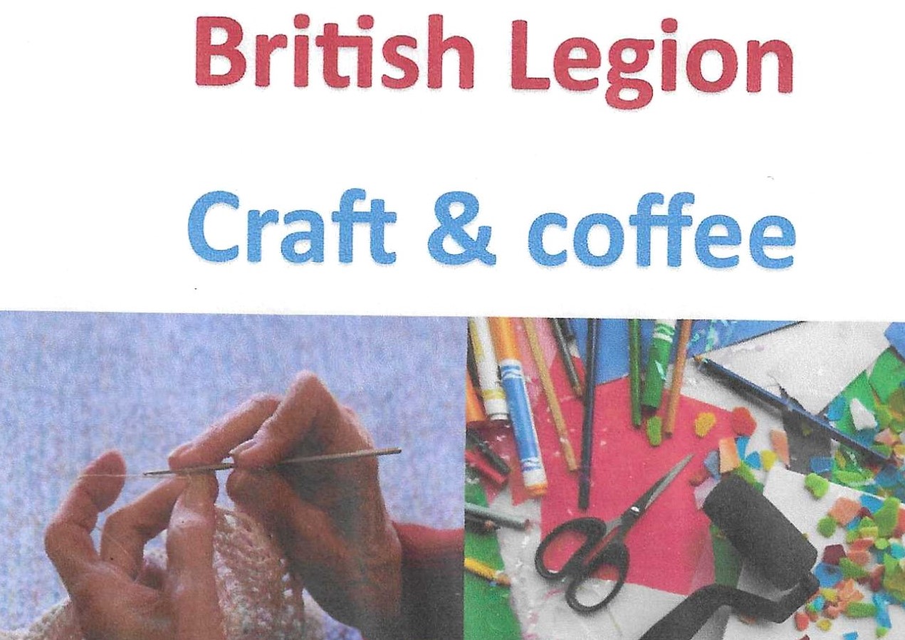 British Legion coffee and crafts